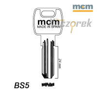 Mieszkaniowy 081 - klucz surowy mosiężny - MCM BS5